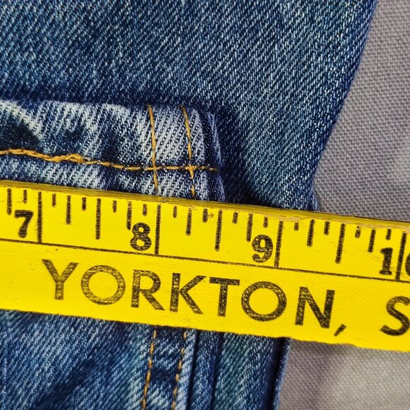 Levi's 516 jeans men's size W38 X L32 denim blue slim straight zip fly - Picture 14 of 14